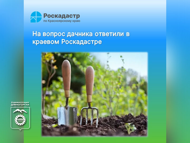 На вопрос дачника ответили в краевом Роскадастре.