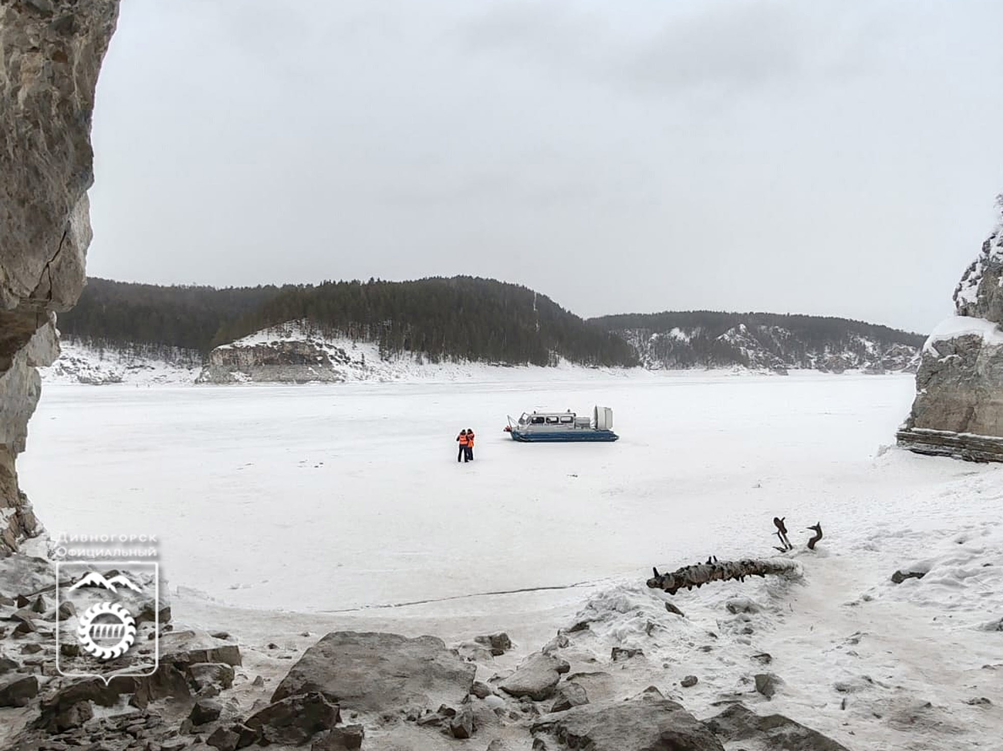 Закрыты все выезды на лед Красноярского водохранилища с 8 по 10 марта.