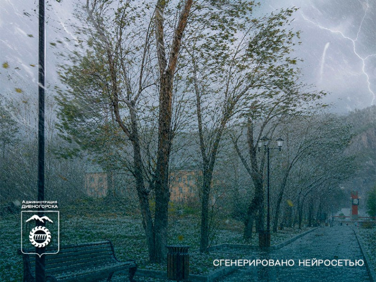 Завтра в Дивногорске возможны ливень, гроза град и сильный ветер.