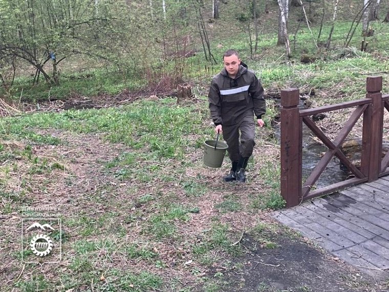 Студенты техникума лесных технологий продолжают патрулировать лес в окрестностях Дивногорска.